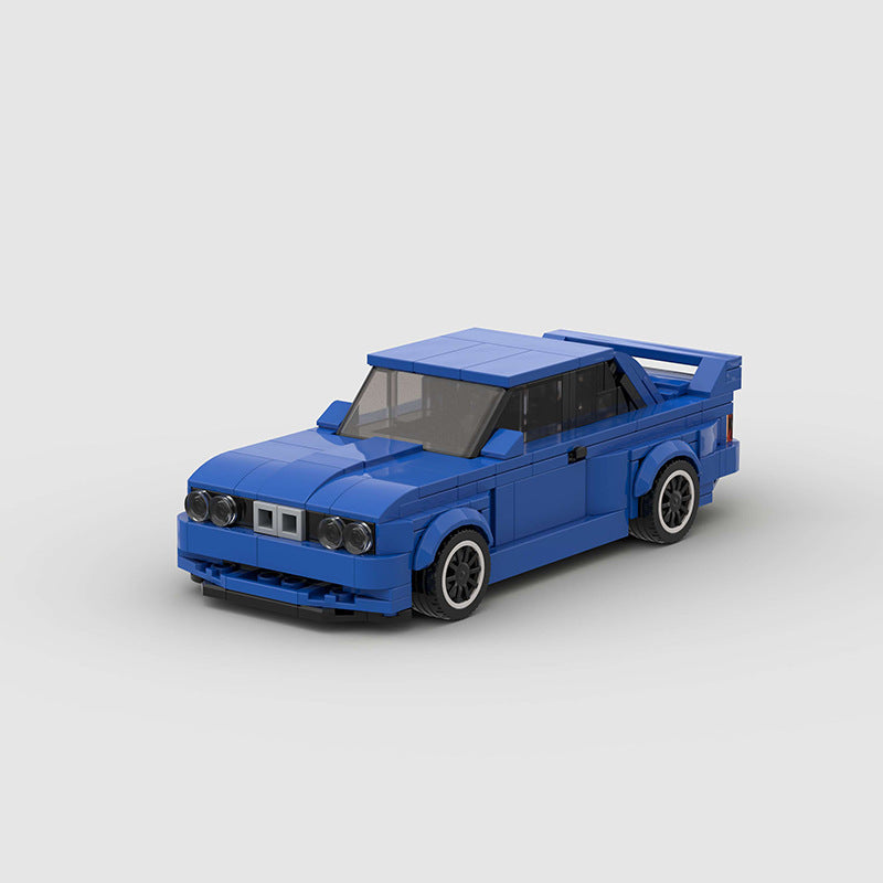 Miniature Car Blocks - BMW M3 E30 - Blue