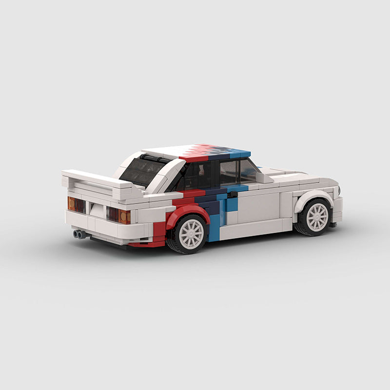 Miniature Car Blocks - BMW M3 E30 - Striped back