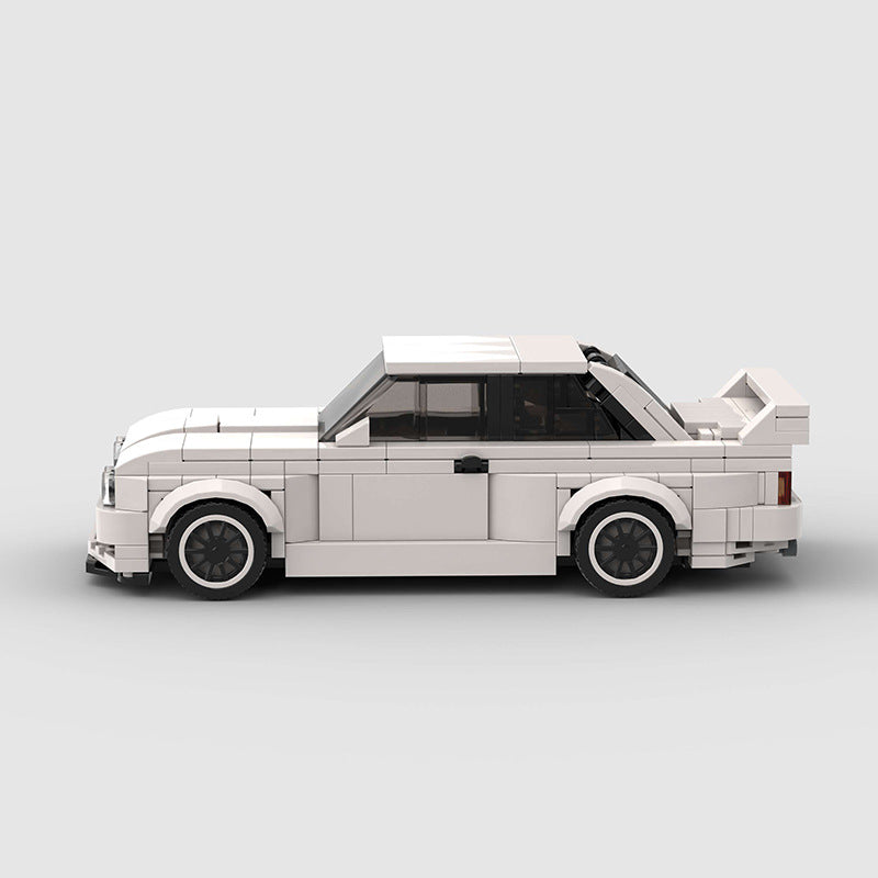 Miniature Car Blocks - BMW M3 E30 - White