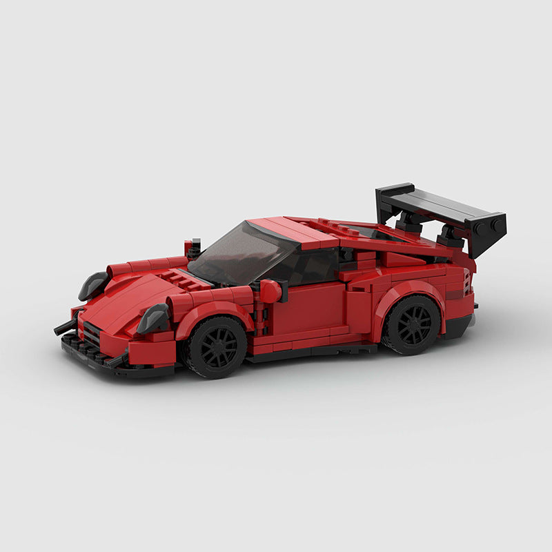 Miniature Car Blocks - Porsche 911 GT3RS - Red Side