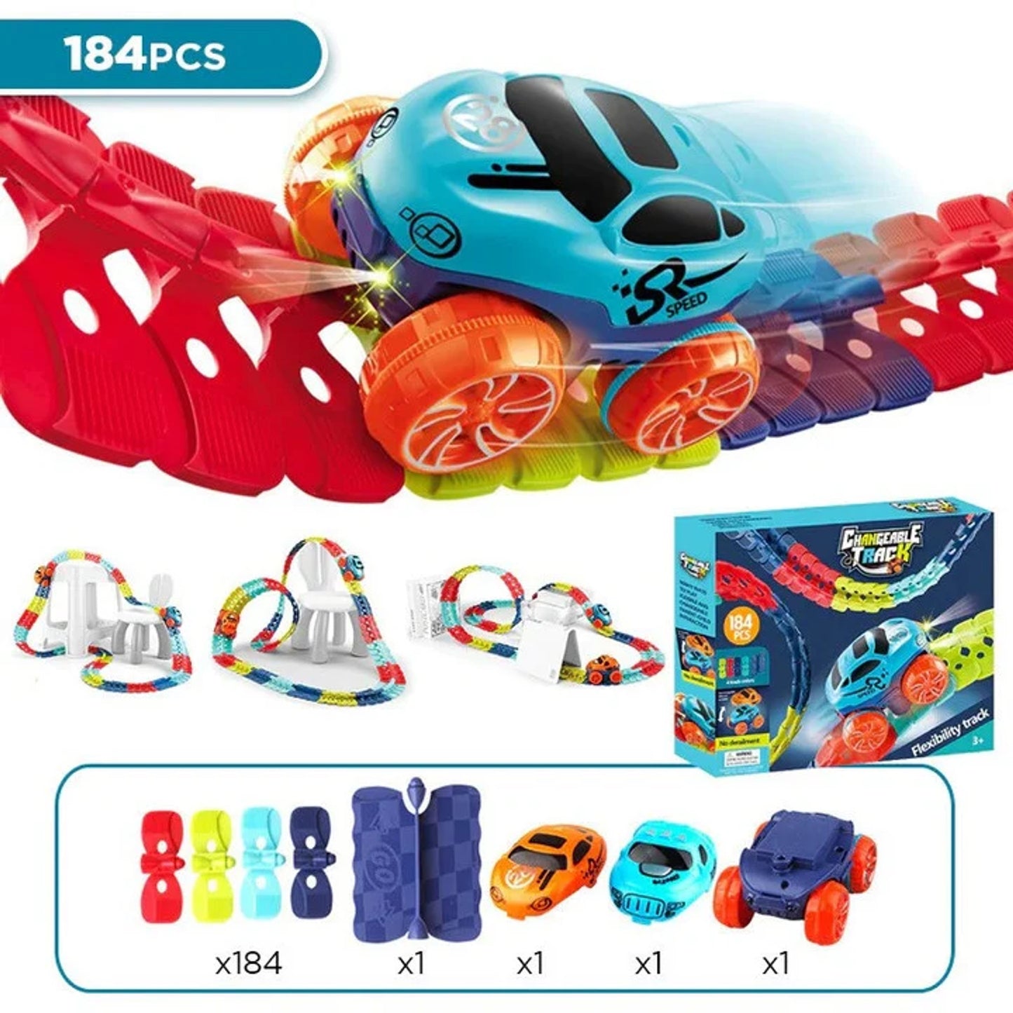 Changeable Track 184 Piece Set