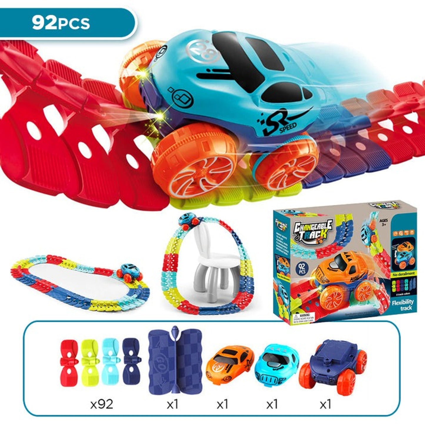 Changeable Track 92 Piece Set