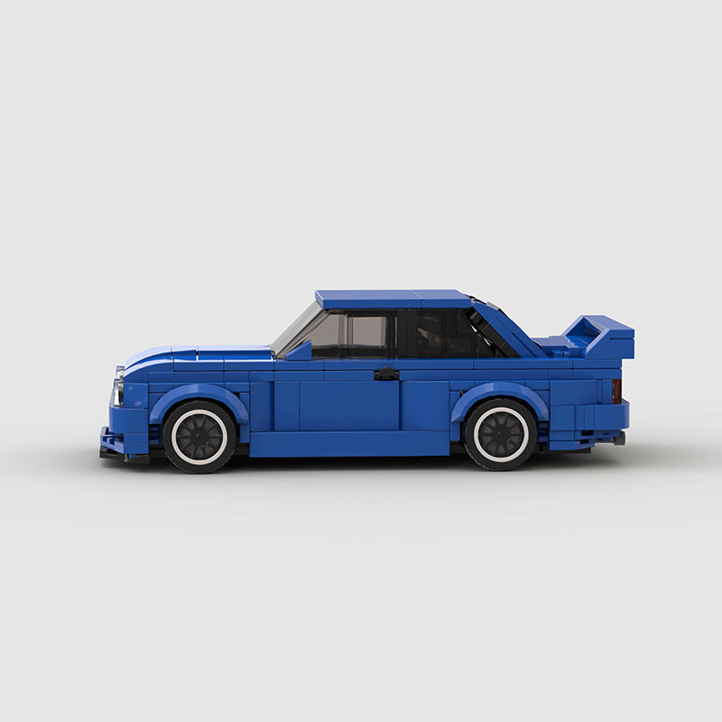 Miniature Car Blocks - BMW M3 E30 - Blue
