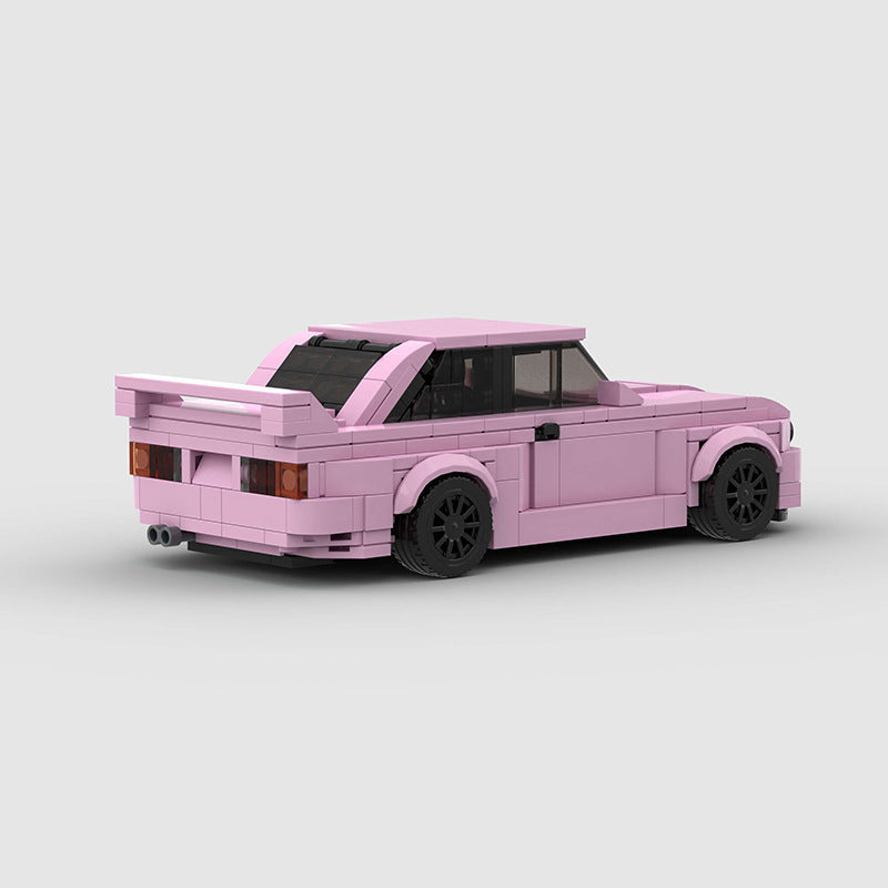 Miniature Car Blocks - BMW M3 E30 - Pink