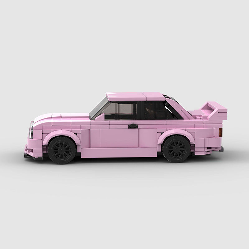 Miniature Car Blocks - BMW M3 E30 - Pink