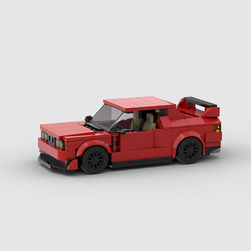 Miniature Car Blocks - BMW M3 E30 - Red Front