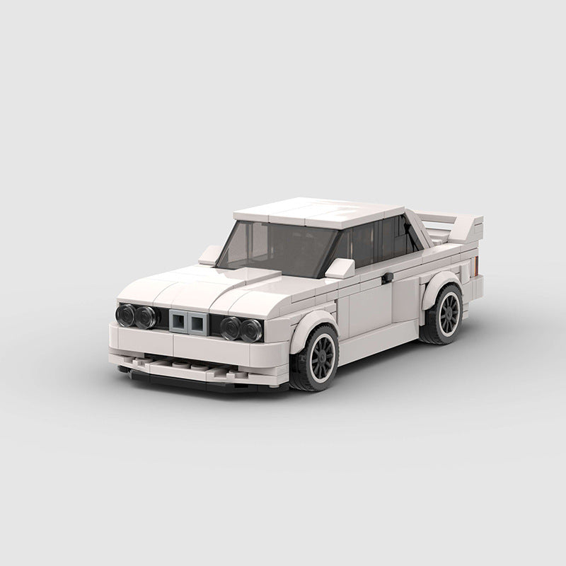 Miniature Car Blocks - BMW M3 E30 - White