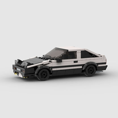Miniature  Car Blocks - Toyota AE86 - Initial D Front