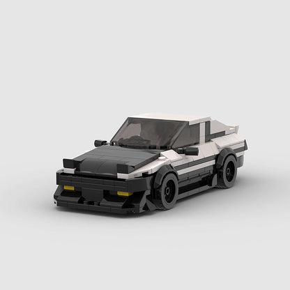 Miniature  Car Blocks - Toyota AE86 - Panda