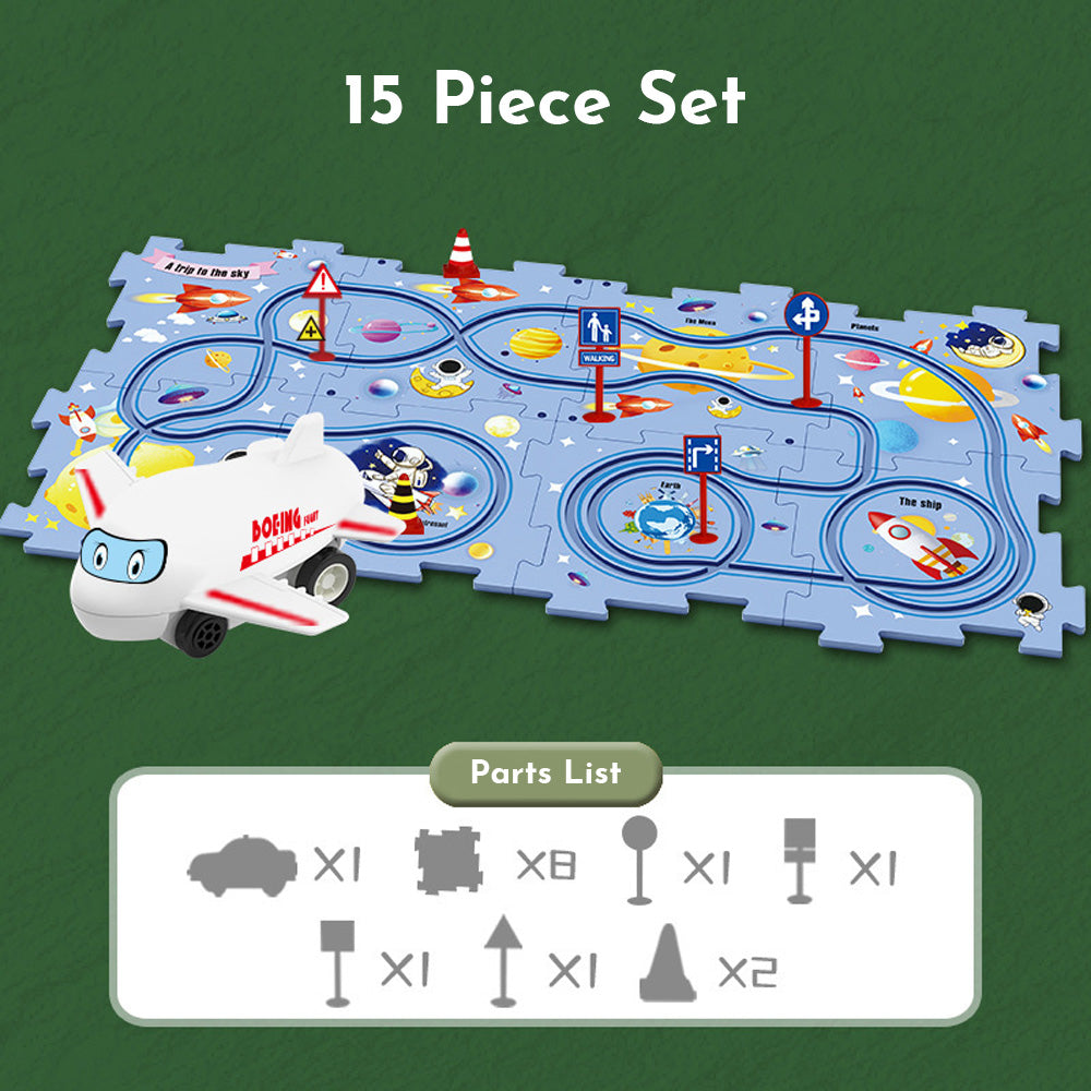 Puzzle Racer™ Kids Car Track Set – Toy Fiction