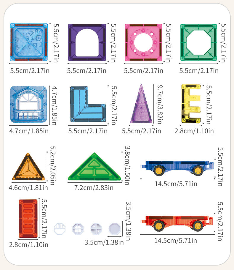 LightCraft Magnetic Prism Tiles™