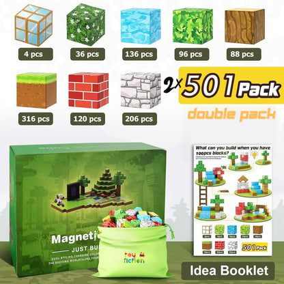 Toy Fiction Magnetic Building Blocks 1002 Pack