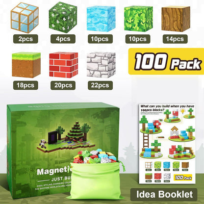 Toy Fiction Magnetic Blocks 100 Pack