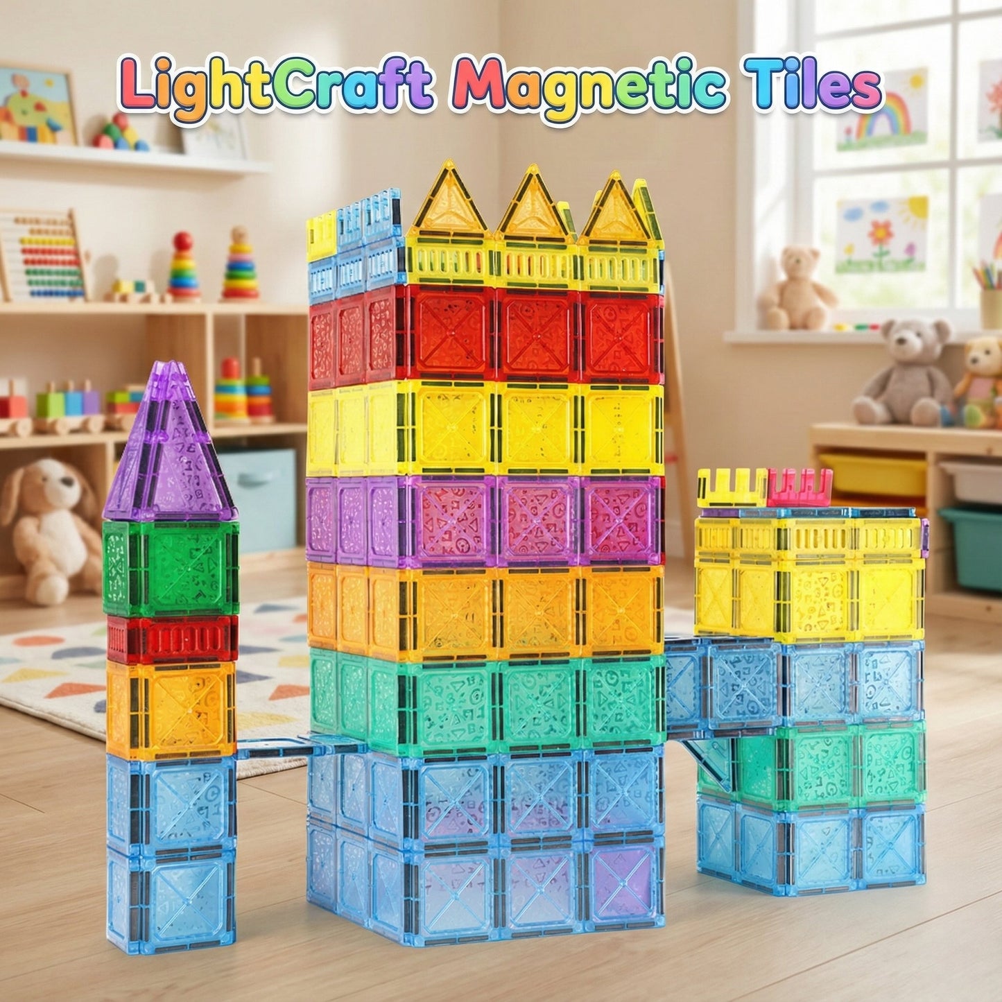 LightCraft Magnetic Prism Tiles™