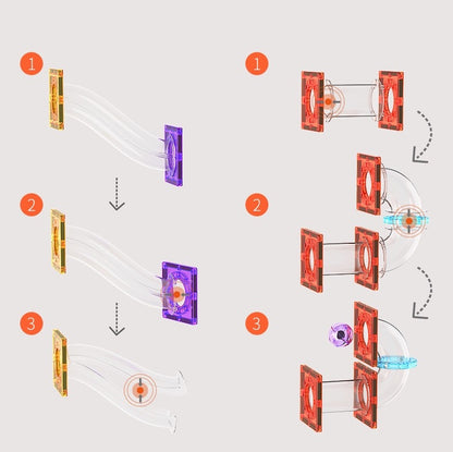 Diagram of a Magnetic Tiles and Pipes Structure
