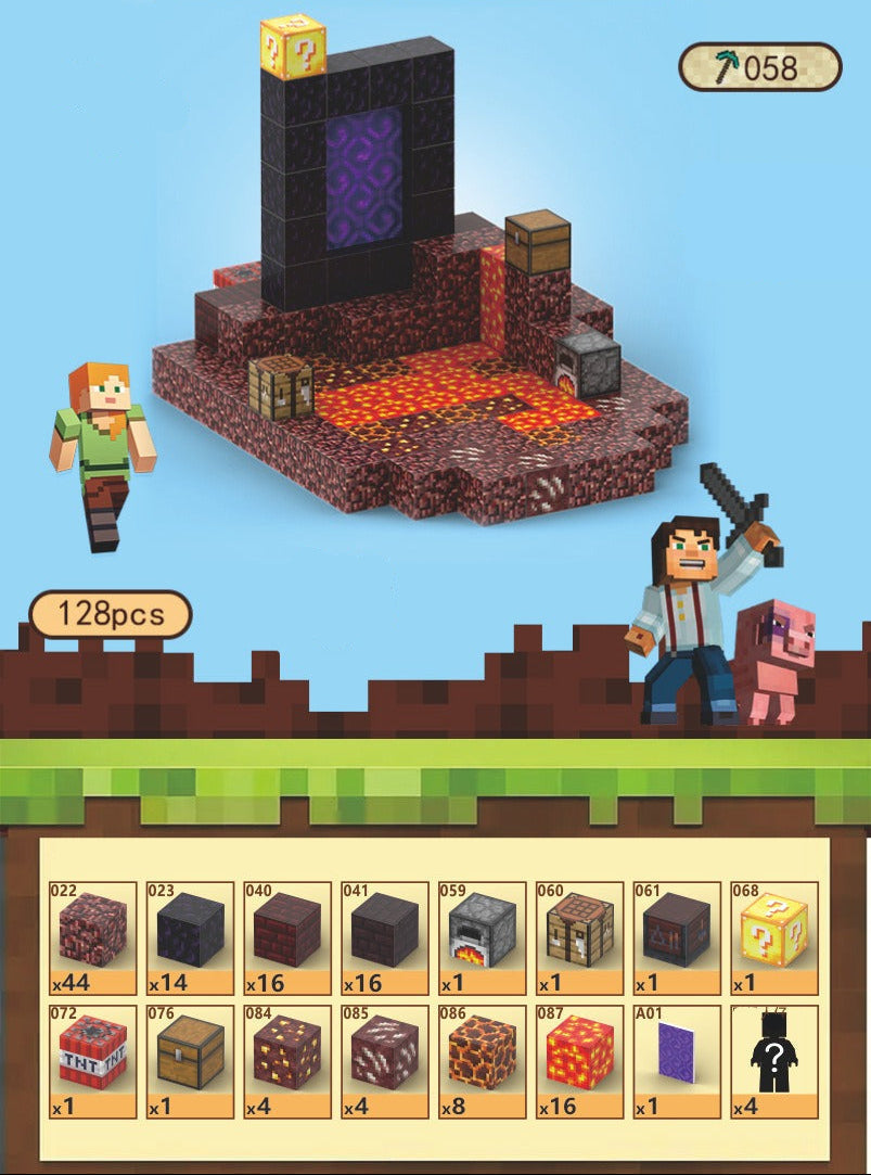 Toy Fiction - Minecraft Blocks - Nether