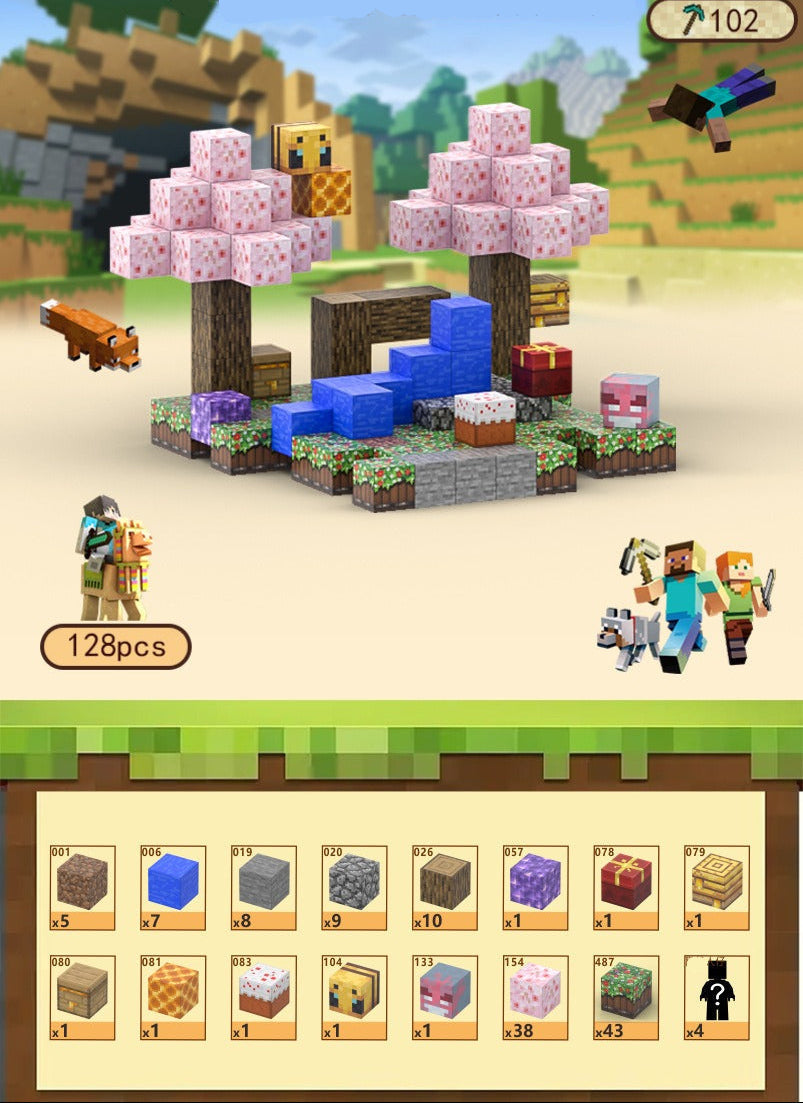 Toy Fiction - Minecraft Blocks Sakura