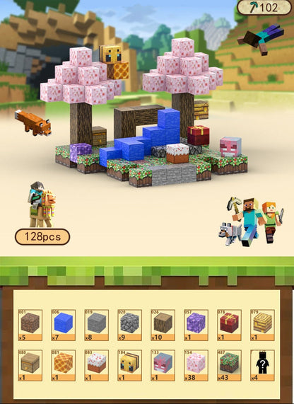 Toy Fiction - Minecraft Blocks Sakura