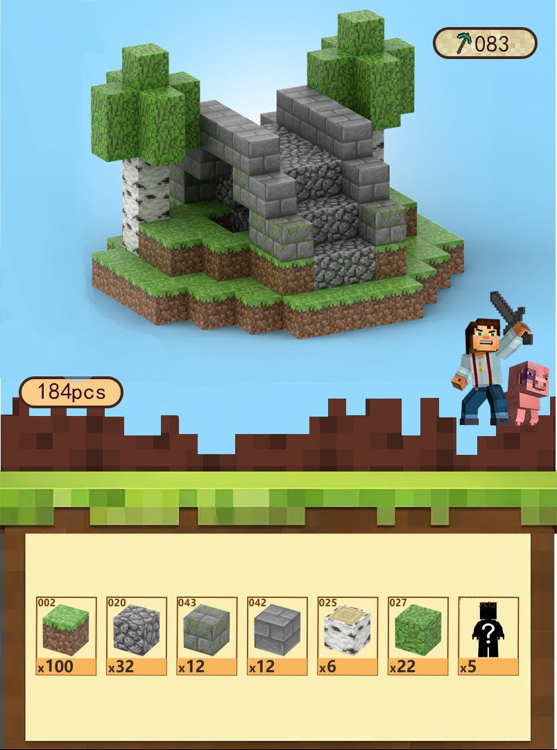 Toy Fiction - Minecraft Blocks - Stone Bridge