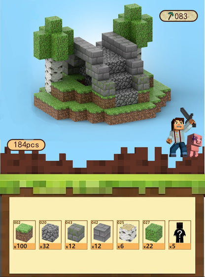 Toy Fiction - Minecraft Blocks - Stone Bridge