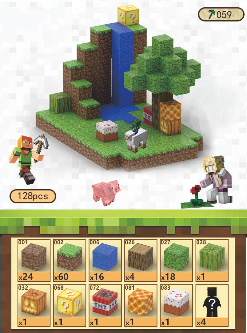 Toy Fiction - Minecraft Blocks - Waterfall